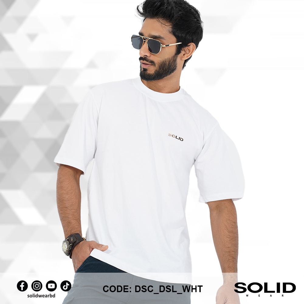 Drop Solid Cotton White
