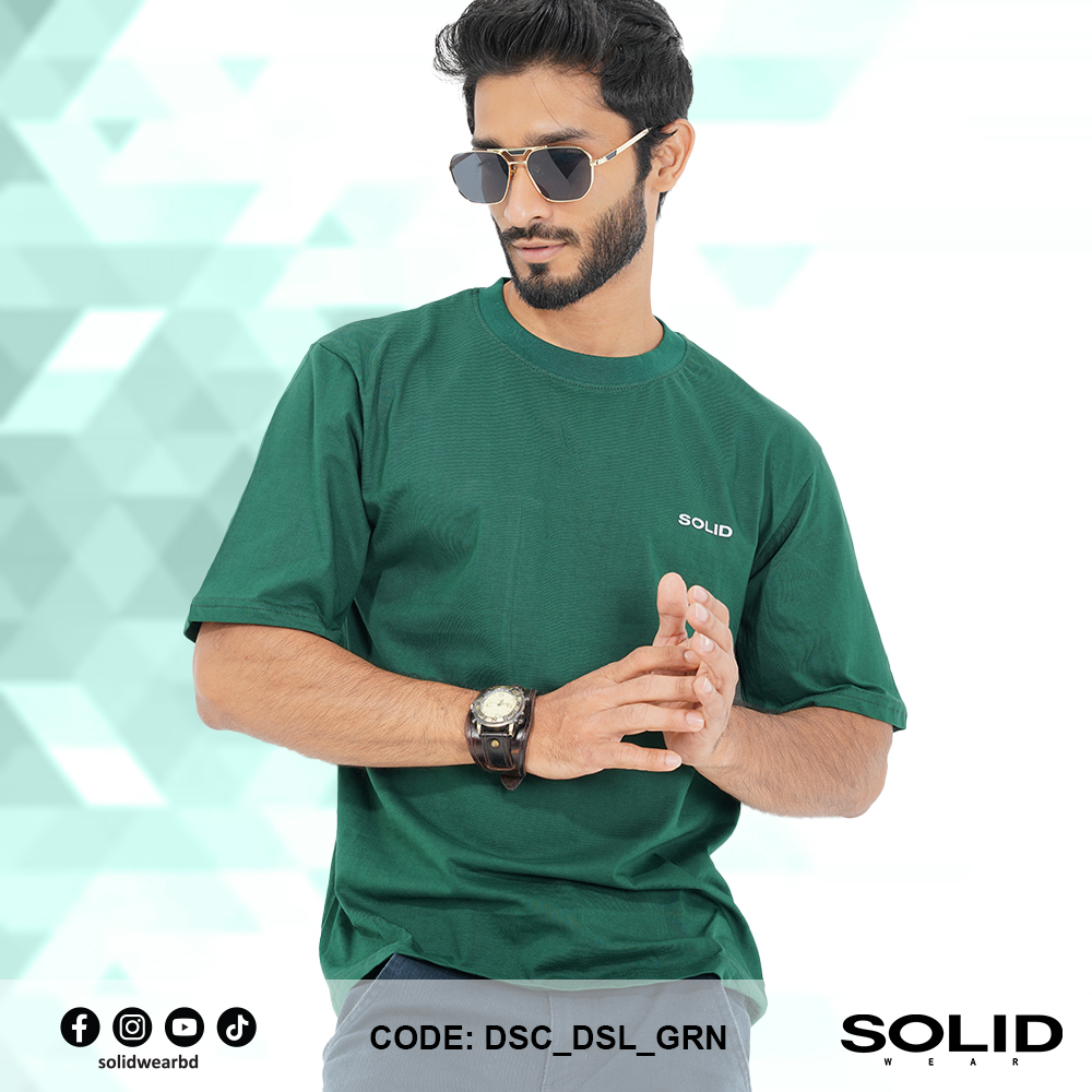 Drop Solid Cotton Green